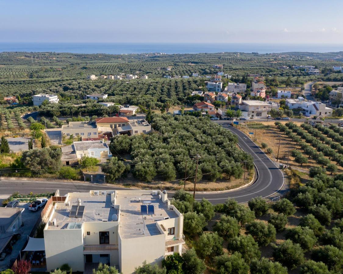 Family Villa Rousa In Rethymno With Pool, Bbq And Kids Area Loutra Exterior foto